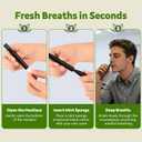 Natural Herbal Air Stick, Smokeless Inhaler, Non-Electric Aromatherapy Air Inhaler for Men Women (Black-4 Pack)