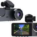 Dash Camera for Front and Inside Car Security - Dual Dash Cam 1080P Car Video Recorder with Audio, 2'' IPS Screen, Night Vision, G-Sensor, WDR