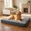 Waterproof Dog Bed for Crate, Chew Proof Orthopedic Crate Pad