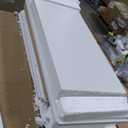 Tribesigns Shoe Cabinet with Doors, 7-Tier Shoe Storage Cabinet with Adjustable Shelves, Wooden Shoes Rack Shoe Storage Organizer for Entryway, Hallway, Closet, Living Room, Wood and Gold