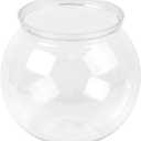 MIDELONG Mini Plastic Fish Bowl, 27 oz Decorative Fish Bowls Unbreakable Heavy Duty Goldfish Bowl for Centerpiece Vases, Party Decorations, Pack of 1
