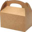 Bonfasvo Gift Boxes 30 Pack 6.2x3.5x3.5 inches Brown Fold Kraft Paper Boxes Bridesmaids Proposal Box Cupcake Boxes Easy Assemble Boxes with Lids for Wedding Birthday Party Christmas