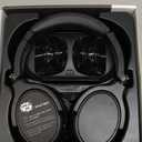 Wireless Headphones for TV Watching, TV Headphones Wireless for Seniors with Transmitter Charging Base, Over Ear Bluetooth Headset No Audio Delay, HiFi Stereo, 65H Playtime, Gifts for Parents/Elderly (Black)