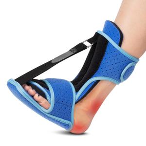 WXY Plantar Fasciitis Night Splint Foot Brace with Support Plate - Dorsal Night Splint for Plantar Fasciitis Women Men - Plantar Fasciitis Relief Achilles Tendonitis Foot Drop Heel Pain Black-Blue