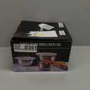 OVENTE Mixing Bowl Set with Lids, 3-Piece Stainless Steel Nesting Bowls for Easy Food Storage, Stackable Design, Kitchen Essential for Baking, Cooking and Prepping, Size 5, 3.5, 1.5QT, Silver BM46333S