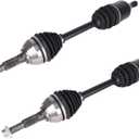 PAROD 2pcs 661345 Front CV Axle Fit for Chevy Trailblazer For GMC Envoy 02-09, Isuzu Ascender 03-08, Oldsmobile Bravada 02-04, Saab 9-7x 05-09, Buick Rainier 04-07, Trailblazer EXT/Envoy XL 02-06, XUV