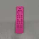 Silicone Remote Case, Lightweight Anti Slip Shockproof with Lanyard - Compatible with Toshiba/Insignia Firetv Omni or 4-Series TV (Pink Glow)