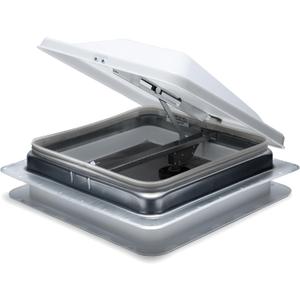 HENGS INDUSTRIES One New 14" White Cargo Universal Roof Vent with a White Lid | Campers, RVs, Trailers, Travel Vans | Part Number 71111A-C1G1
