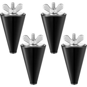 4 Pcs Rubber Winter Plug Applied in Boat Drains for 1/2 Inch to 1 Inch Holes, Long Tapered Rubber Stopper & Stainless Steel Head, Boat Drain Plug for Preventing Leaks and Water Intrusion