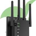 WiFi Extender Signal Booster for Home, WiFi Extender, Long Range up to 12880 Sq Ft and 105 Devices, Internet Extender WiFi Booster, WiFi Repeater with Ethernet Port, Signal Booster