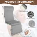 Recliner Cushion for Elderly with Headrest & Footrest Support