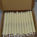 Homemory 24 Pcs Flameless Taper Candles with Remote, Timer, Dimmer, Plastic Battery Operated CandleSticks, Ivory Led Window Candles with Flickering Light, 9.6 Inches for Halloween Christmas Decoration