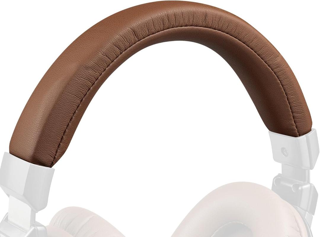 Protein Leather Headband Cover for Audio Technica ATH MSR7, MSR7NC, MSR7BK, MSR7GM (Do Not Fit MSR7b/MSR7bBK/MSR7bGM) Headphones, Replacement Headstrap Pad Repair Part - Black