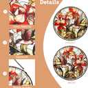 Hummingbird Suncatcher, 7.87" Stained Glass Window Hanging Panel, Sun Catchers Hand Painted Indoor Outdoor Home Wall Garden Decor, Gift for Bird Lovers