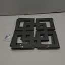 Weysat Wall Mount Home Mirror, 2 Pieces Silver Square Decorative Mirror for Bedroom, Living Room, Bathroom, 11.8 x 11.8 inches