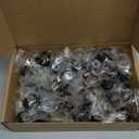 Ravinte 30 Pack 1-1/4 inch Matte Black Zinc Euro-Style Cabinet Knobs, Drawer Pulls & Door Handles