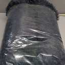 MIXJOY Calming Cat Beds for Indoor Cats, 20'' Kitten Donut Beds for Pet Up to 15lbs, Fluffy Small Cat Cuddler, Anti-Anxiety Plush Faux Fur Large Pet Bed Washable (20'', Grey-Blue)