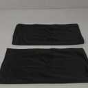 MIULEE Pack of 2 Decorative Velvet Throw Pillow Cover Soft Pillowcase Solid Square Eruo Sham Cushion Case for Sofa Bedroom Car 24x24 Inch 60x60 Cm Black