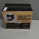 Tgzwme Shoe Slots Organizer 12 Pack - Shoe Stacker,3 Levels Adjustable,Space Savers 50%,Double Layer Holders for Closet (Transparent),Organizador de Zapatos