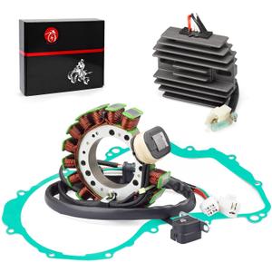 Stator & Regulator Rectifier w/Gasket Compatible with Yamaha Wolverine 350 2000-2001 Big Bear 350 4WD 1997-1999 Big Bear 350 2WD 1999