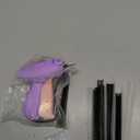Stitch Gun for Clothes - Handheld Stitch Gun Quick Clothing Fixer - Tagging Gun - Includes 6 Needle, 1000 Black Fasteners & 1000 White Fasteners (Purple)