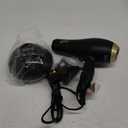 JINRI Hair Dryer,2000W,Ionic Technology & Infrared - Black, 3 Heat & 2 Speed, Detachable Air Intake, with Diffuser, with Concentrator, Hanging Strap, Non-Foldable