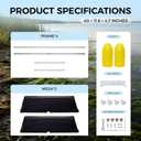 40" Wide Floating Pond Skimmer for Lakes & Ponds, Extra Replacement Net, Lightweight Aluminum Frame, Collects Debris and Leaf, Cleaning Tool for Ponds and Lakes, X-Large