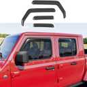 Xipoo Side Window Visor Deflector Compatible with 2020-2025 Jeep Gladiator JT 2018-2025 Wrangler JL 4-Door Replacement for 20-25 Gladiator Accessories (Compatible with 2020-2025 Jeep Gladiator)