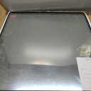 40x36 Inch Black Metal Framed Bathrrom Mirror for Wall, Black Rounded Rectangle Mirror, Matte Black Bathroom Vanity Mirror, Anti-Rust, Tempered Glass, Hangs Horizontally or Vertically