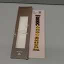 Wearlizer Metal Band Compatible with Apple Watch Bands for Women 40/38/41/42/44/45/46/49mm, Enamel Stainless Steel Strap for iWatch Series 11-1 SE/Ultra