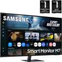 Samsung 43 Smart Monitor M7 (M70F) 4K UHD Display, Samsung Vision AI, Smart TV Apps, Gaming Hub, USB-C, HDMI and USB-A, Black, LS43FM702UNXZA, 2025