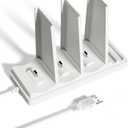 EZVALO 3-Port USB-C Charging Station for Cabinet Light, Multi-Light Storage & Charging Base, Designed for Strip Lights Under 9.5 inches (Power Supply and Adapter are not Included)