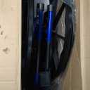 Drive Medical Blue Streak Lightweight Wheelchair with Swing-Away Footrests and Flip-Back Arms, Portable Folding Wheelchair for Adults and Seniors, 18 Inch Seat