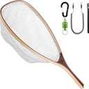 SF Fly Fishing Landing Net Soft Rubber Mesh Trout Net Catch and Release Net