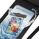 Waterproof Bag Holder Black for 5.5-Inch Mobile Phone w Neck Strap