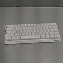 SEUNKWANG F61 60% Gaming Keyboard Wired, RGB Backlit Membrane Keyboard with PBT Keycaps, Compact Design, Lanyard Wired Keyboard for Mac/Win (White, Wired)