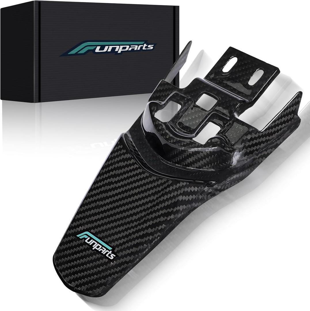 Sur Ron Rear Fender,Carbon Fiber Motorcycle Fender Mud Guard for Surron Sur Ron Light Bee X/S Segway X260 X160 Electric Dirt Bike (black)