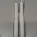 Homemory 2 Pcs White Flameless Taper Candles with Remote and Timer, Real Wax Made 9.6" Battery Operated Candle Stick Flickering, Led Taper Candles with Lifelike Flame for Indoor Home Decor