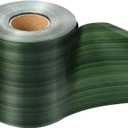 Syhood Outdoor Ribbon Poly Satin Ribbon Floral Craft Decoration Aspidistra Leaf Riband Easter Holiday Outdoor Decorating(4 Inch X 30 Yards,Dark Green)