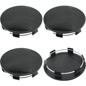 4Pcs 83MM ABS Black Car Wheel Center Caps for Cadillac Escalade 2015-2021, Chevrolet Avalanche 1500 2008-2013, GMC Canyon 2004-2021