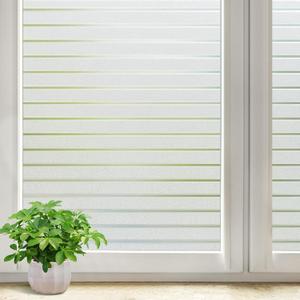 DOWELL Window Privacy Film, Frosted Glass Window Film, Static Cling Glass Vinyl, Heat Blocking Frosting Coverings, Removable Door Stickers for Home Office, Non-Adhesive, Reusable, 23.6 x 78.7 inches