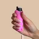 Knockout Pepper Spray - Wavy Silicone Case Design - Portable Pepper Spray w/Invisible UV Dye - Stylish & Functional - Glow in The Dark Top - Includes Matching Lanyard