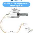 Igniter Replacement For LG LRG4111ST LRG4113ST LRG4115ST LRGL5823S LRGL5825D LRGL5825F LSG4511ST LSG4513BD LSG4513ST LSG4515BM LSG4515ST Range - Oven/Stove