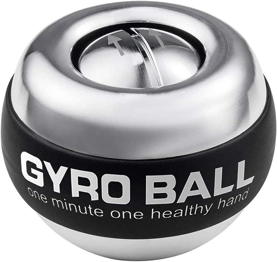Auto-Start Wrist Power Gyro Ball with LED Lights, Wrist Strengthener and Forearm Exerciser for Stronger Arm Fingers and Muscle