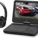 GPX PDB1077B 10in Bt Portable DVD Player Wl Perp Bt Headphones