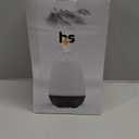 HealthSmart 500ML Essential Oil Diffuser for Large Rooms, Cool Mist Humidifier and Aromatherapy Diffuser, Adjustable Timer, Mist Mode and 7 LED Light Colors, White (Pack of 1)