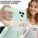 Magnetic for iPhone 17 Pro Case 6.3", Compatible with MagSafe, [Integrated Silicone Camera Control Cover] [Screen Protector], 2X MIL-STD Drop Protection Case for iPhone 17 Pro, Mint Green