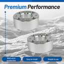WFLNHB 2pcs Golf Cart Wheel Spacers 2 inch 4x101.6mm Hub Bore: 62mm Thread Size: 1/2x20 Silver Replacement for Golf Carts