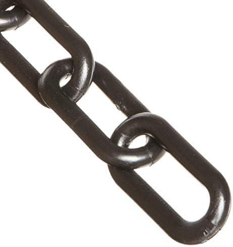 Mr. Chain Plastic Barrier Chain, Black, 2-Inch Link Diameter, 50-Foot Length (50003-50)
