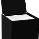 Face Towelettes Disposable Holder, Disposable Face Towel Container Acrylic, Facial Towels Storage Box, Black